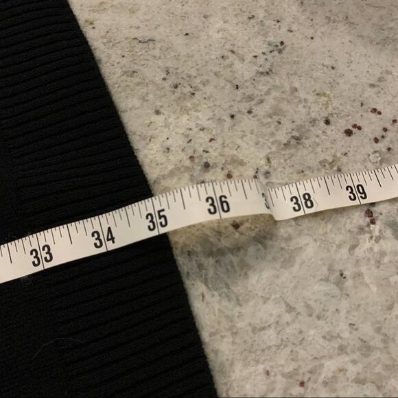 AB Studio knit long sleeve dress with gold lace trim size medium New with tag - Picture 7 of 8